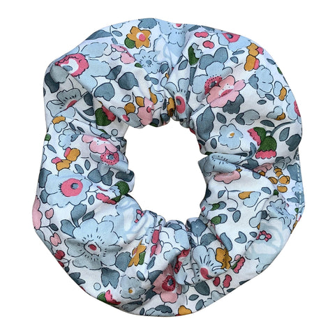 Hair Scrunchie In Pale Blue Liberty Print - Cou Cou Baby